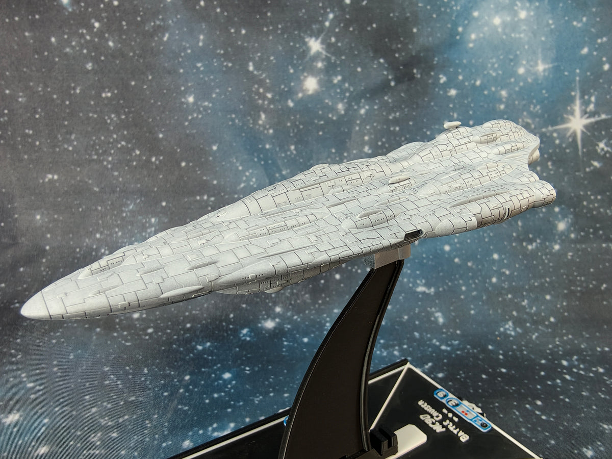 MC90 Voyager Star Cruiser Compatible with Armada scale games left side close-up