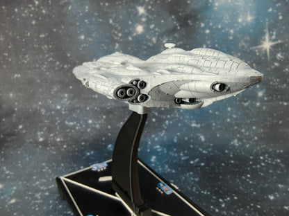 MC90 Voyager Star Cruiser Compatible with Armada scale games left side thruster close-up