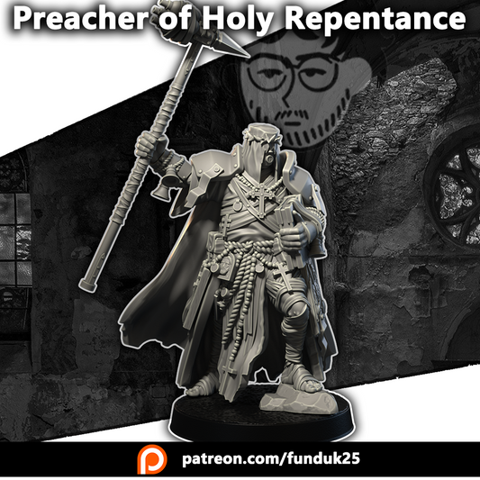 Preacher of Holy Repentance - compatible with Trench Crusade scale games