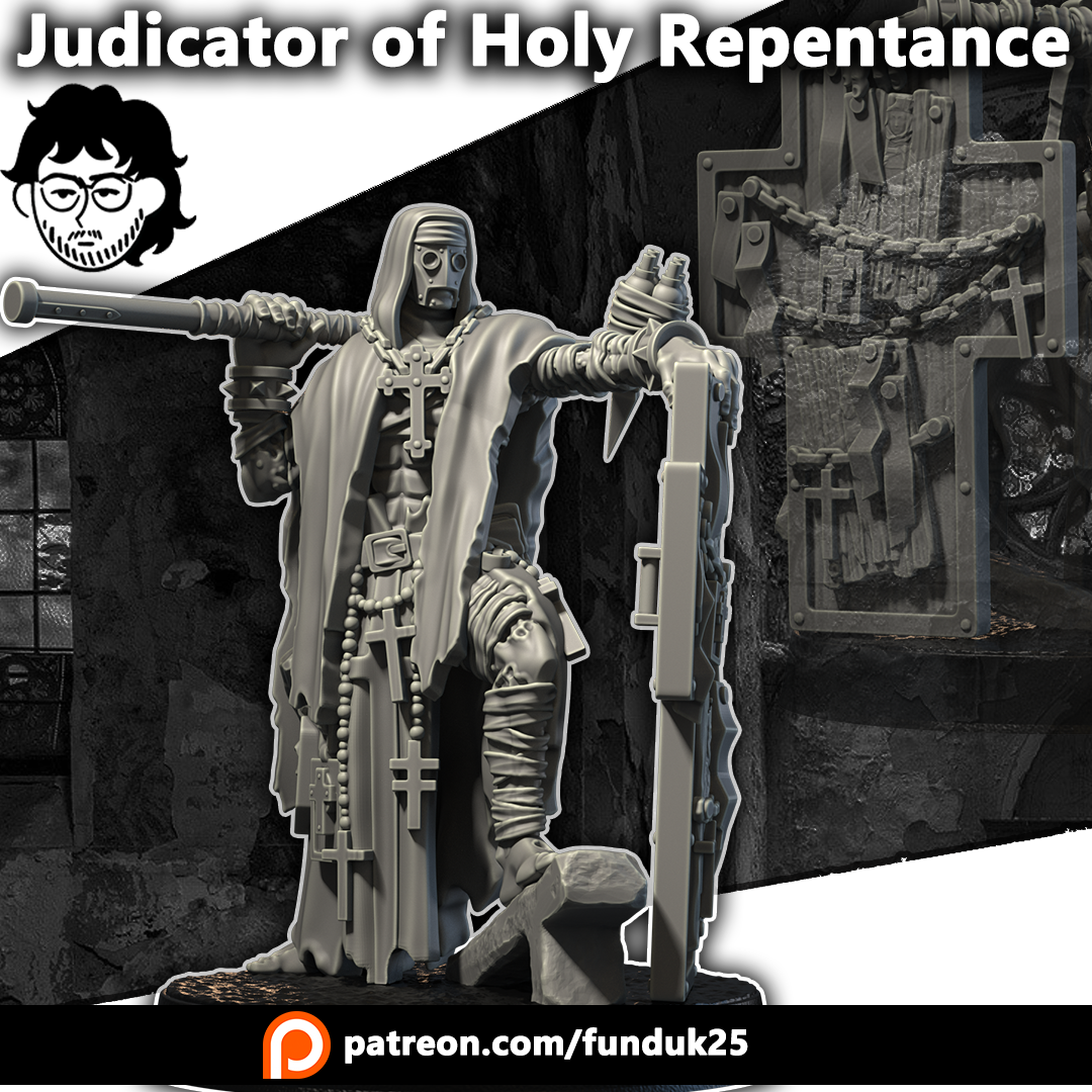 Judicator of Holy Repentance - compatible with Trench Crusade scale games