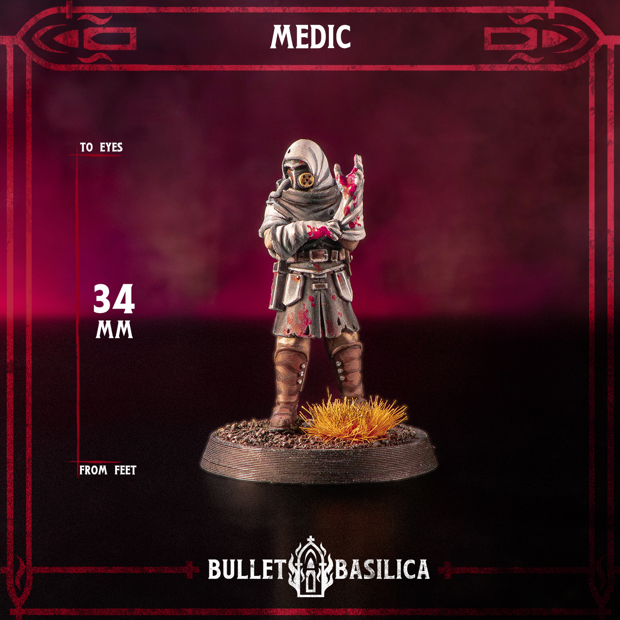 Crimson Hussars Warband - Grimdark Miniature - Compatible with Trench Crusade