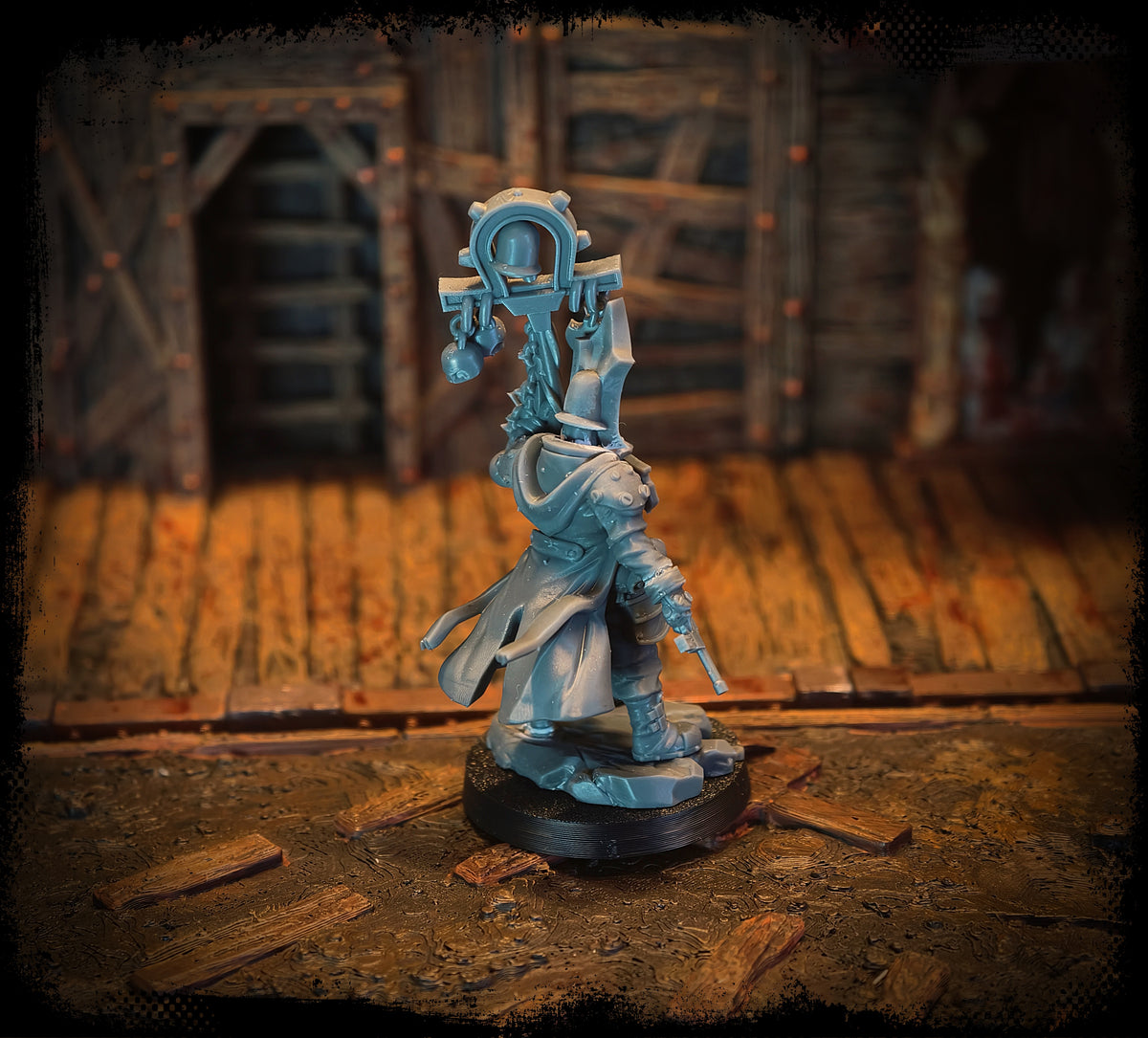Abyssal Fleet Priest Tauros Creative miniature side view