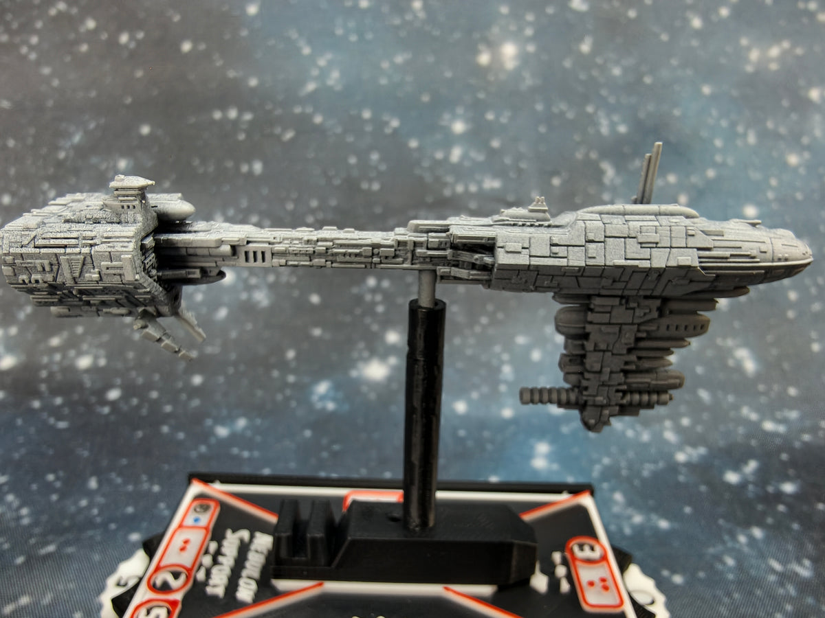 Rebel Nebulon-B EF76 Frigate Compatible with Armada scale games left side close-up