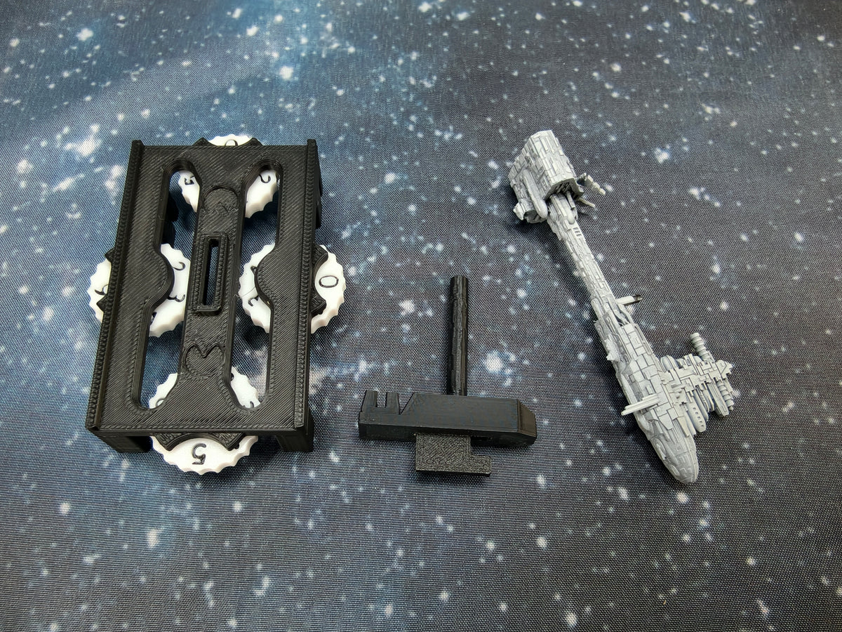 Rebel Nebulon-B EF76 Frigate Compatible with Armada scale games model-stand variant