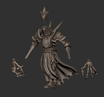 Warlock of Greed by Dimomodel - 3D printed Grimdark Miniature
