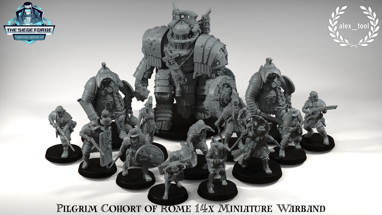 Pilgrim Cohot of the Rome Warband - 14x Miniature - 3D printed Grimdark Model