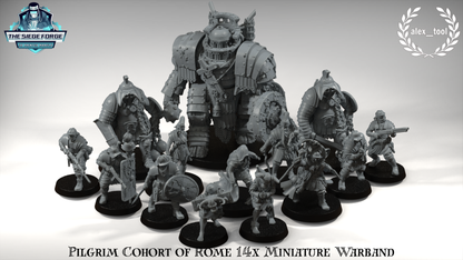 Pilgrim Cohot of the Rome Warband - 14x Miniature - 3D printed Grimdark Model