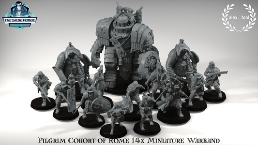 Pilgrim Cohot of the Rome Warband - 15x Miniature - 3D printed Grimdark Model