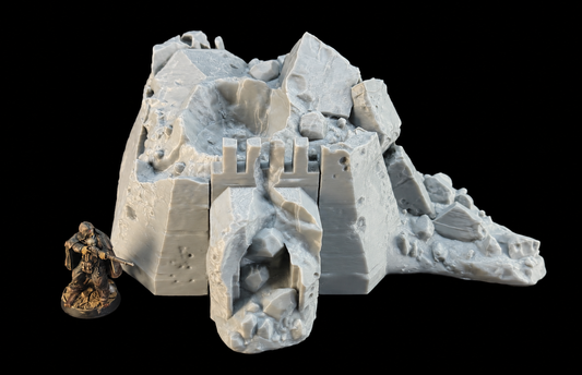 Trench Bunker Ruin Terrain – 28mm/32mm Grimdark Scenery
