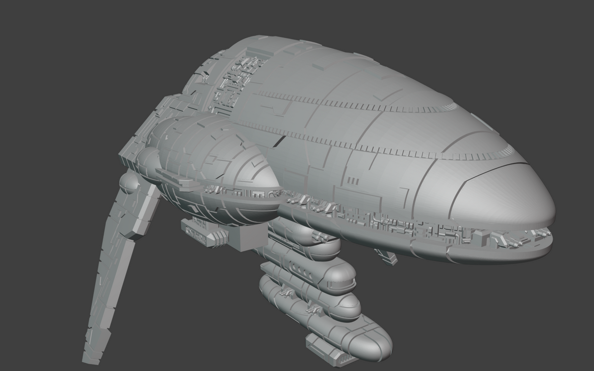 Assault Frigate Mark III Rebel fleet miniature