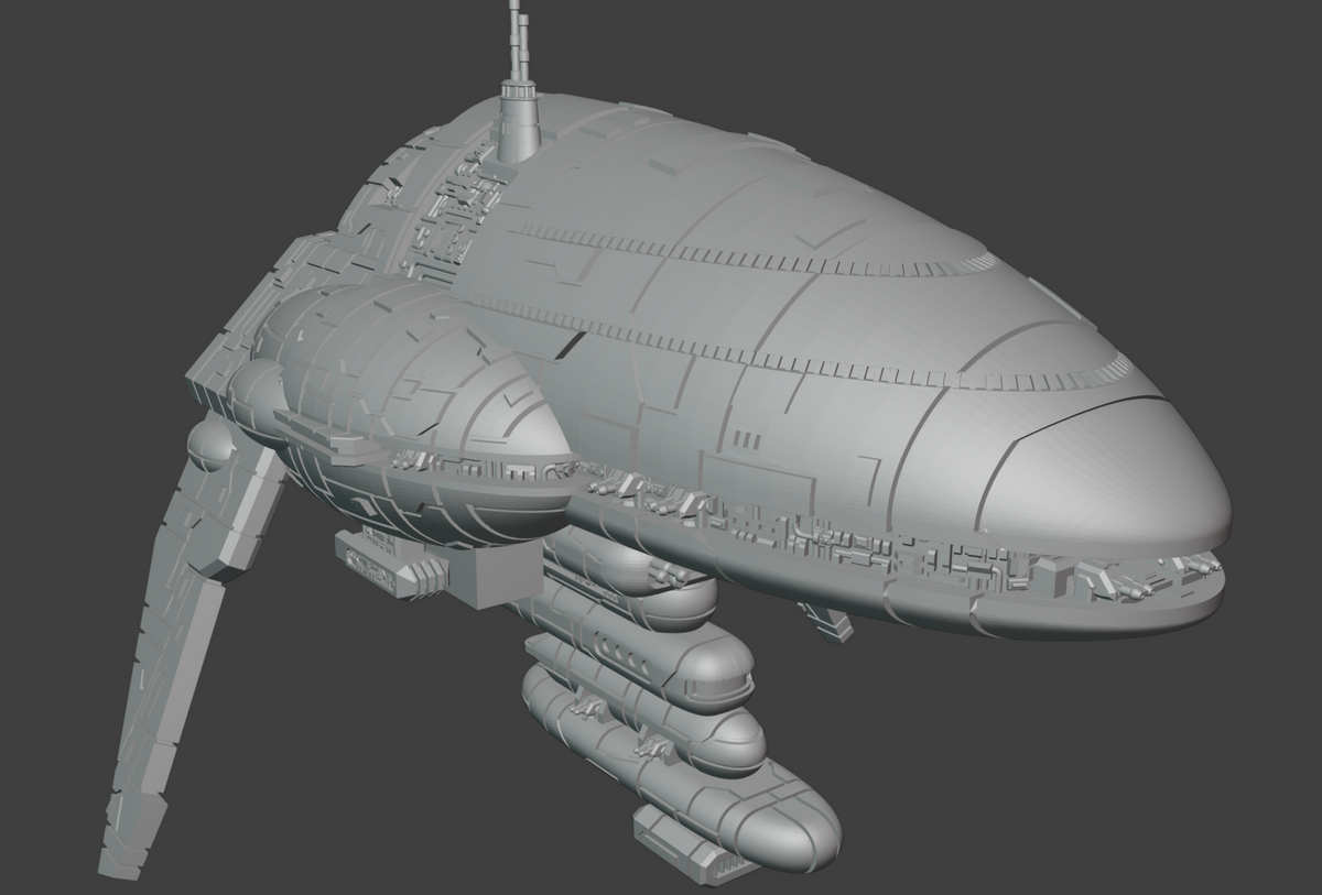 Assault Frigate Mark III resin frigate for space wargaming