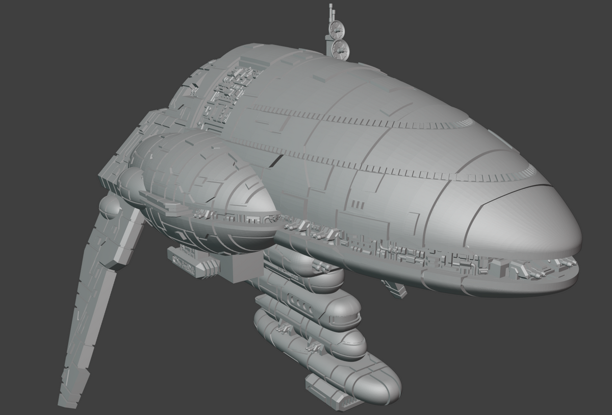 Assault Frigate Mark III 106mm physical miniature