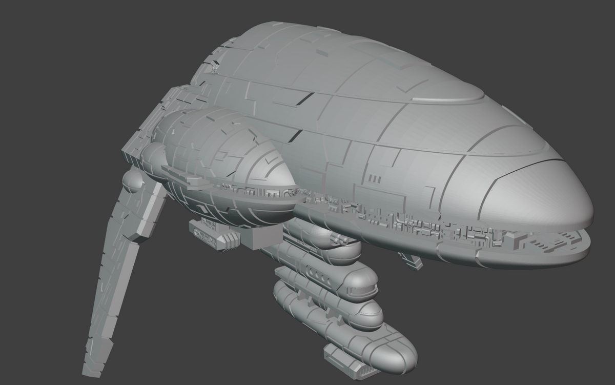 Assault Frigate Mark III sci-fi fleet battle model