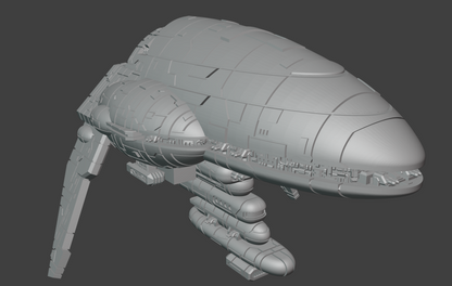 Assault Frigate Mark III Rebel warship miniature