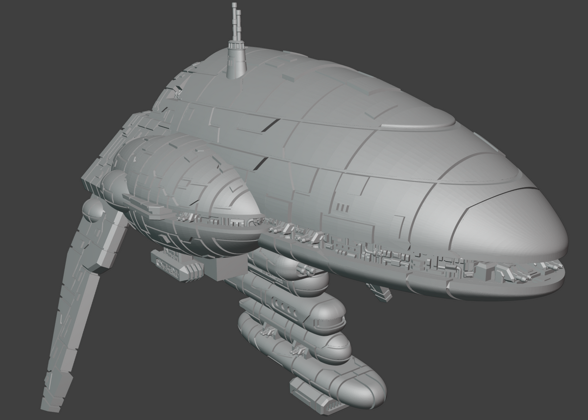 Assault Frigate Mark III high-detail resin spaceship