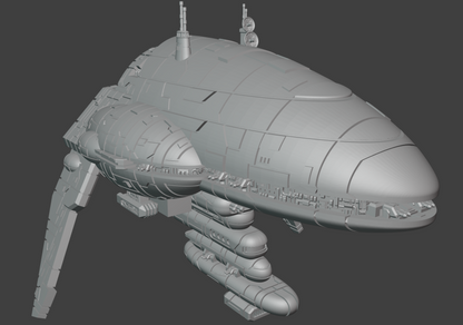 Assault Frigate Mark III Armada-scale tabletop model