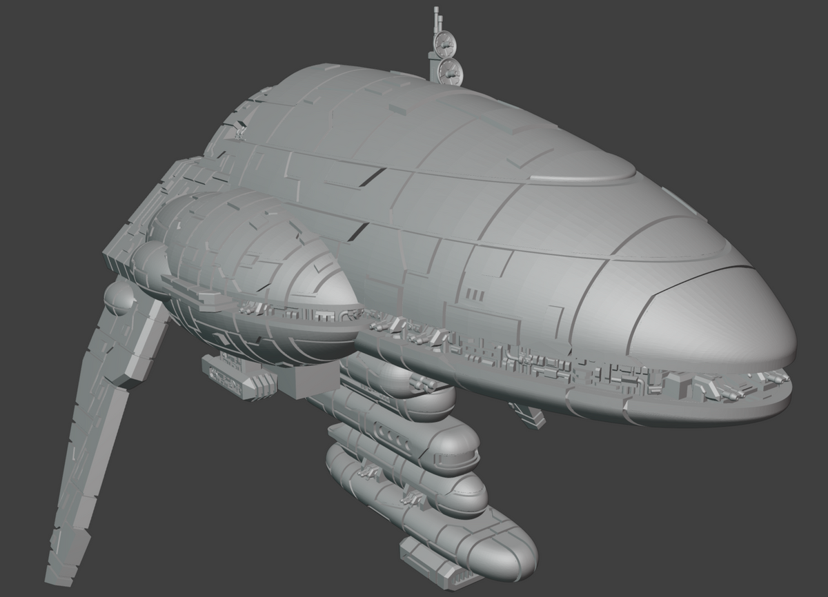 Assault Frigate Mark III 3D printed frigate