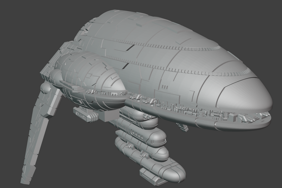 Assault Frigate Mark III tabletop starship collectible