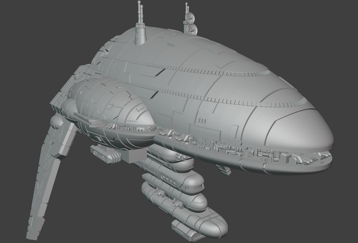 Assault Frigate Mark III sci-fi wargaming starship