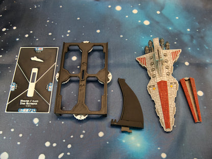 Venator-class Star Destroyer resin miniature, Model - stand - token variant