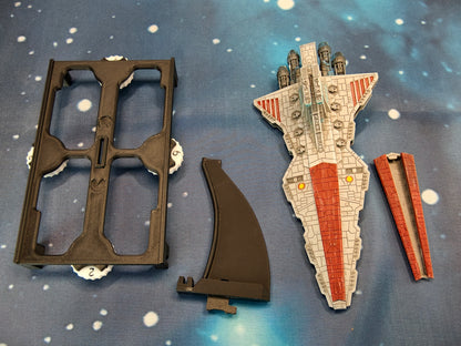 Venator-class Star Destroyer resin miniature, Model - stand variant