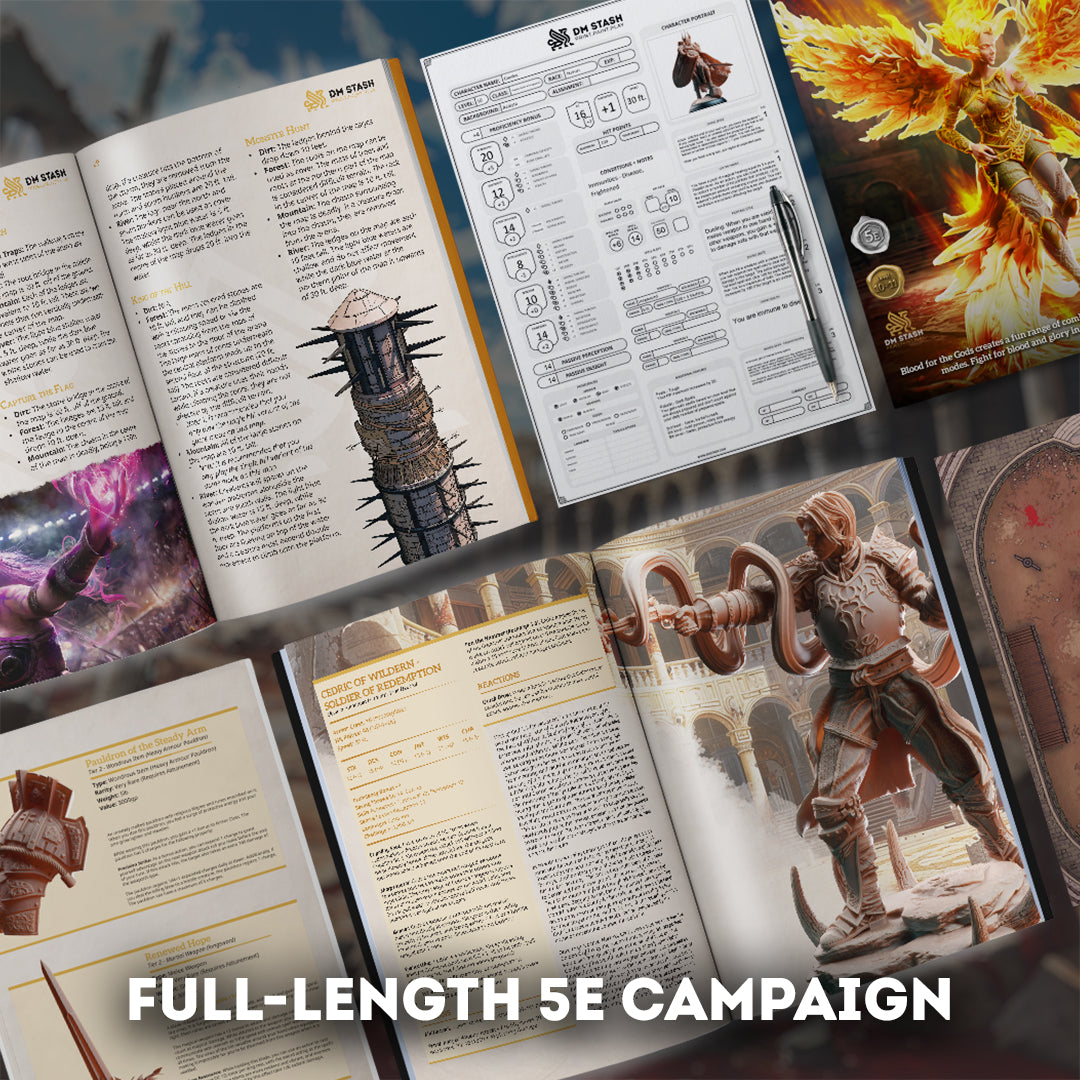 DM Stash : Crucible of the Chosen - Full Board and Tabletop game