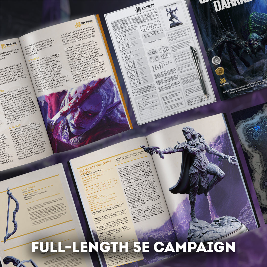 DM Stash : Under Darkness - Full Board and Tabletop game