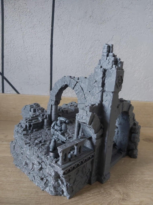 Temple ruins: Corner D - 28mm/32mm Wargaming Terrain