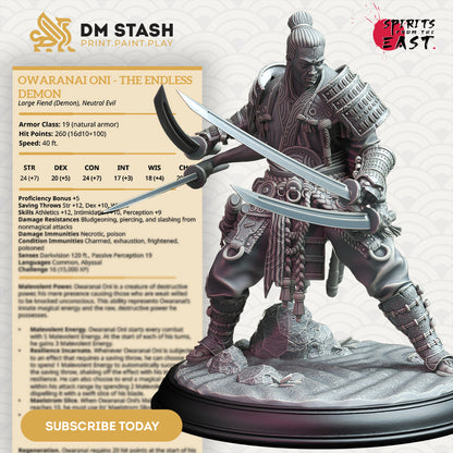 DM Stash : Spirits From the East - Full Board and Tabletop game