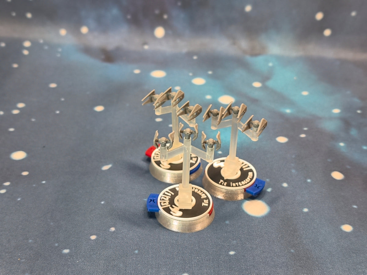 Imperial TIE Interceptor Squadron (9pcs) - Compatible with Star Wars Armada scale games