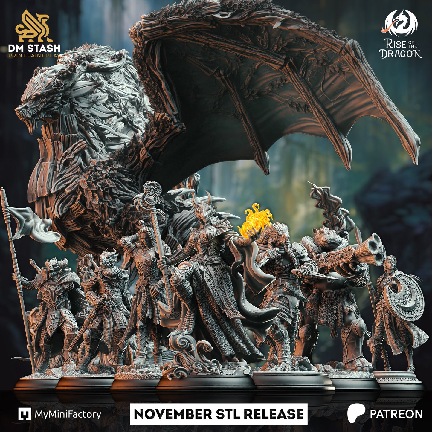 DM Stash : Rise of the Dragon - Full Board and Tabletop game