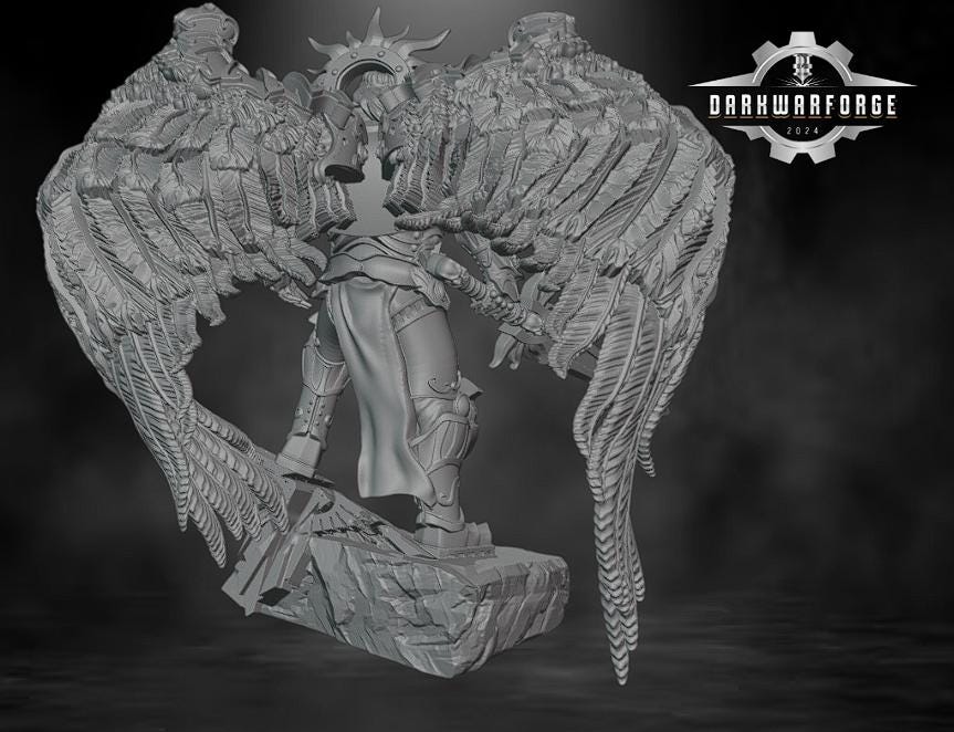 Battle Archangel | Tabletop | Minifigure | Wargaming | Tabletop | Minifigure | 28mm scale | 32mm scale