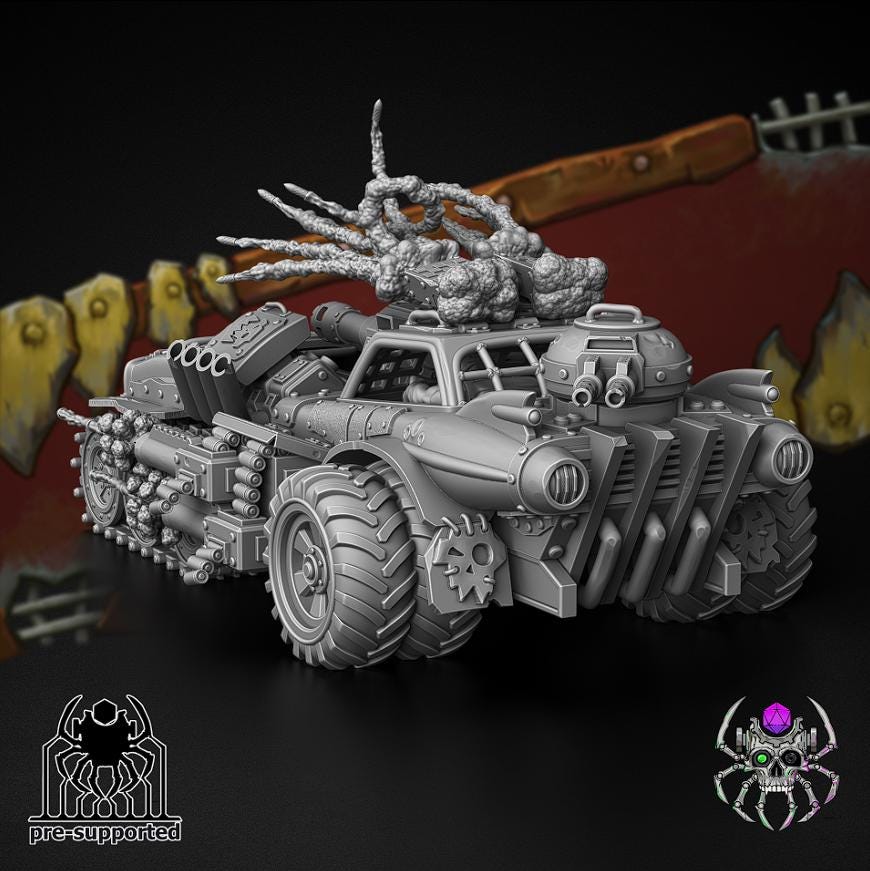 Mad Scrap Truck | Tabletop | Minifigure | Wargaming | Tabletop | Minifigure | 28mm scale | 32mm scale