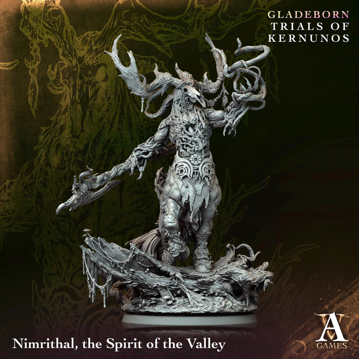 Archvillain Games : Nimrithal The Spirit of the Valley- Trials of Kernunos | Tabletop Games 28 - 32 mm | Dungeons and Dragons | D&D | RPG