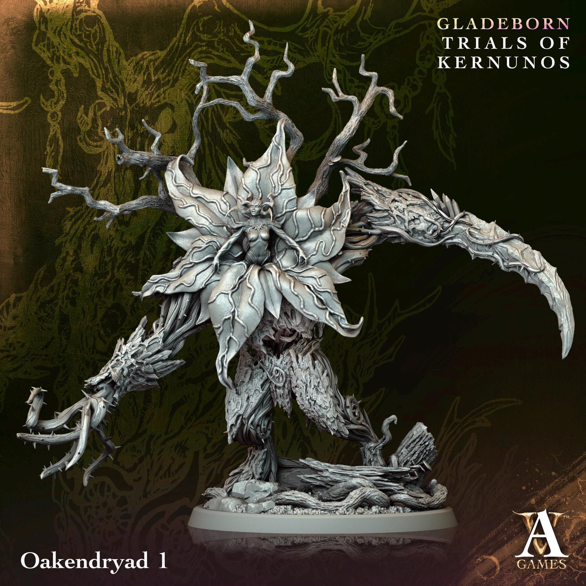 Archvillain Games : Oakendryad - Trials of Kernunos | Tabletop Games 28 - 32 mm | Dungeons and Dragons | D&D | RPG