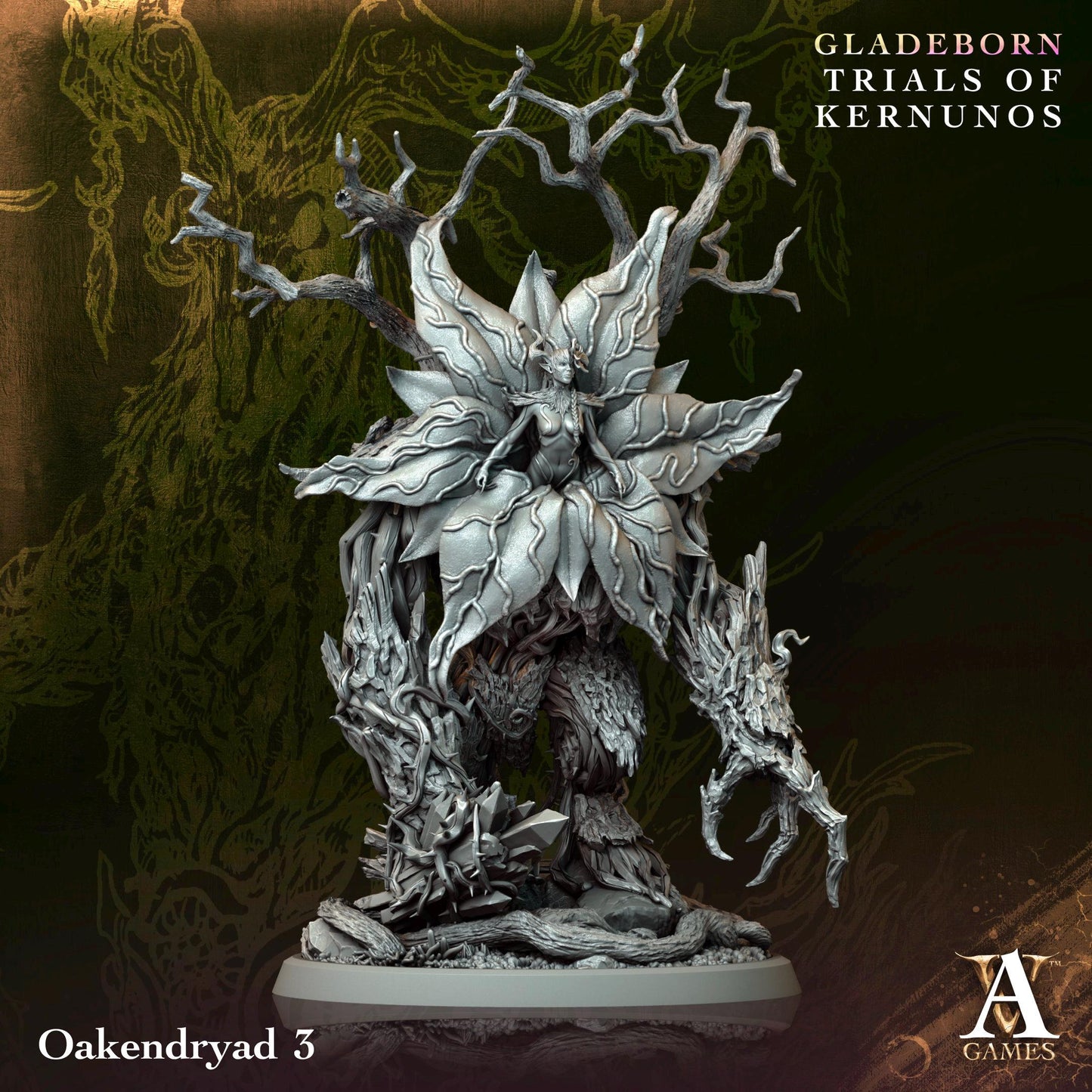 Archvillain Games : Oakendryad - Trials of Kernunos | Tabletop Games 28 - 32 mm | Dungeons and Dragons | D&D | RPG