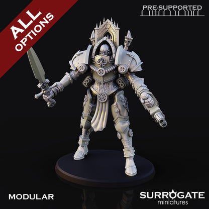 Daughters of Dawn Sanctified Armors | Surrogate Miniatures | Minifigure | Wargaming | Tabletop | Grimdark compatible