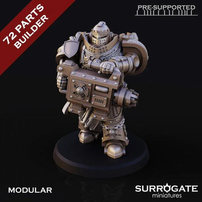 Silver Paladins Destructor Squad | Surrogate Miniatures | Tabletop | Minifigure | Wargaming | Tabletop | Grimdark compatible