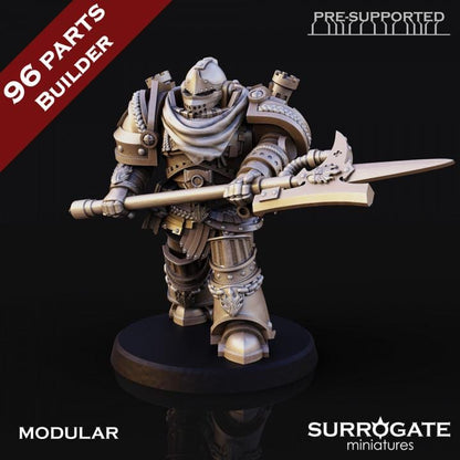 Silver Paladins Assault Squad | Surrogate Miniatures | Tabletop | Minifigure | Wargaming | Tabletop | Grimdark compatible