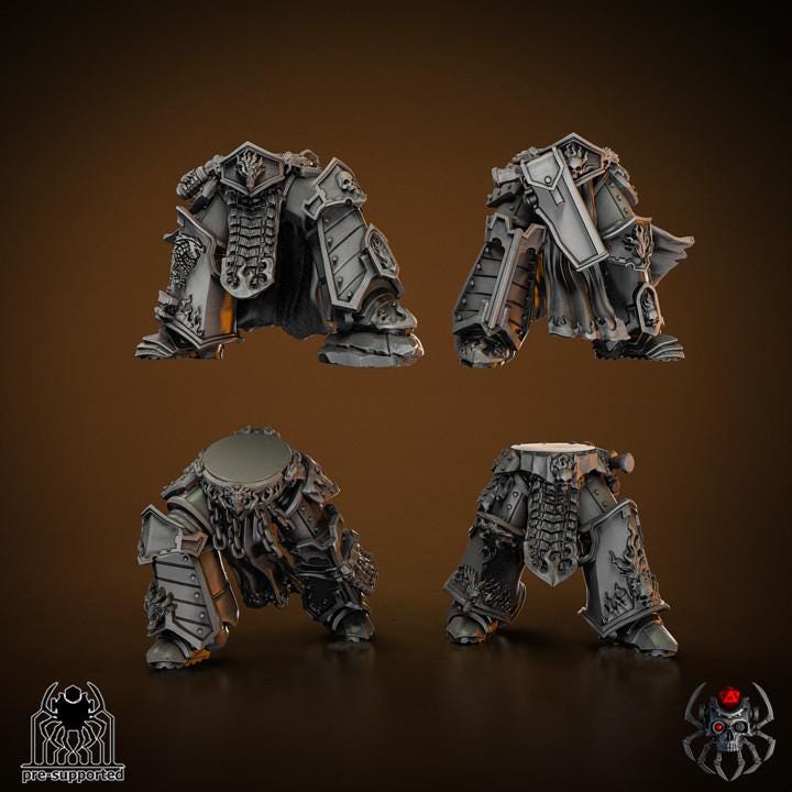 Flame Lizards Blade Masters Squad | EightLegsMiniatures | Grimdark Compatible | Tabletop | Minifigure | Wargaming | Tabletop | Minifigure