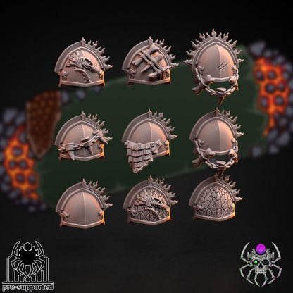 Flame Lizards Dragon Riders Squad | EightLegsMiniatures | Grimdark Compatible | Tabletop | Minifigure | Wargaming | Tabletop | Minifigure