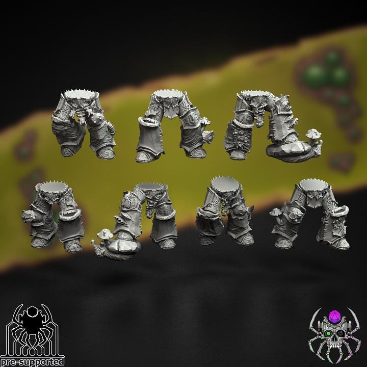 Plague Bringers Battle Squad | EightLegsMiniatures | Wargaming | Tabletop | Minifigure |28mm scale| 32mm scale | Grimdark compatible