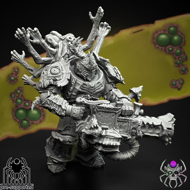 Plague Bringers Battle Squad | EightLegsMiniatures | Wargaming | Tabletop | Minifigure |28mm scale| 32mm scale | Grimdark compatible