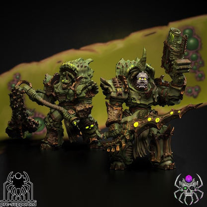 Plague Bringers Heavy Armor Squad | EightLegsMiniatures | Wargaming | Tabletop | Minifigure |28mm scale| 32mm scale | Grimdark compatible