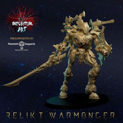 Relikt Warmonger Titan | Grimdark Compatible | Tabletop | Minifigure | Wargaming | Tabletop | Minifigure