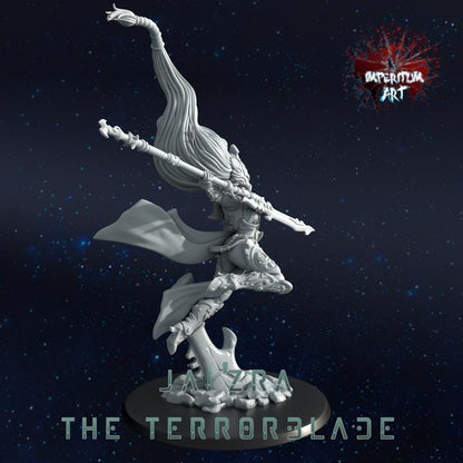 Jai'Zra The Terrorblade | Grimdark Compatible | Tabletop | Minifigure | Wargaming | Tabletop | Minifigure