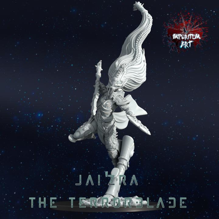 Jai'Zra The Terrorblade | Grimdark Compatible | Tabletop | Minifigure | Wargaming | Tabletop | Minifigure