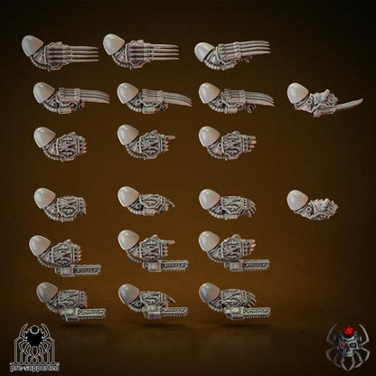 Heavy Armor Flame Lizards Squad | EightLegsMiniatures | Wargaming | Tabletop | Minifigure |28mm scale| 32mm scale | Grimdark compatible