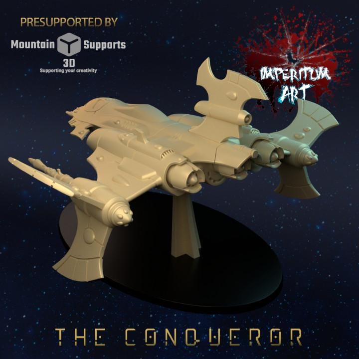Space Elves - Relikt Conqueror | Imperitum Art | Wargaming | Tabletop | Minifigure |28mm scale| 32mm scale | Grimdark compatible