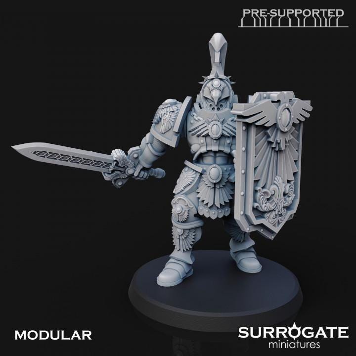 Praetorian Guards Squad | Surrogate Miniatures | Wargaming | Tabletop | Minifigure |28mm scale| 32mm scale | Grimdark compatible